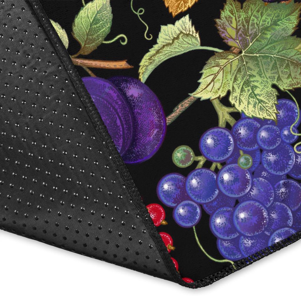 Grape Pattern Print Design GP05 Area Rugs
