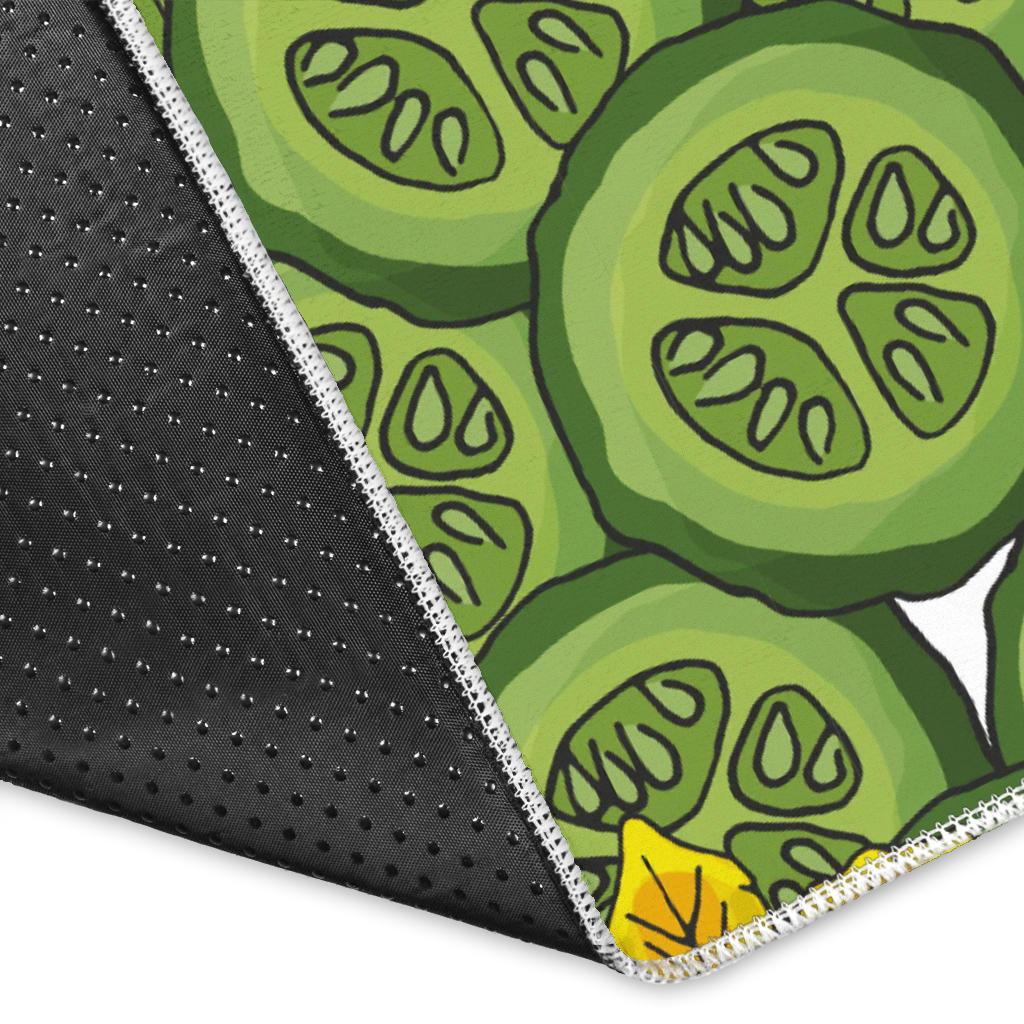 Cucumber Pattern Theme Area Rug
