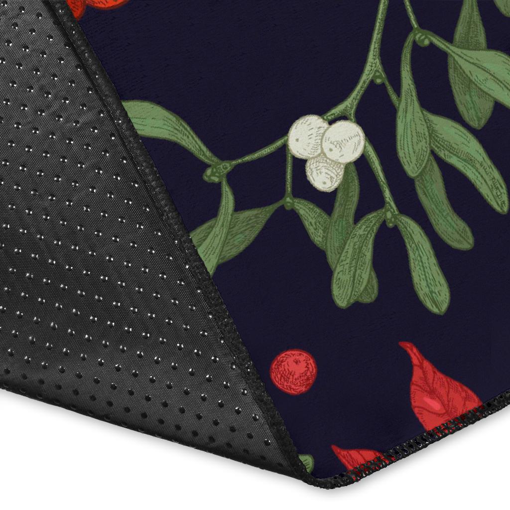 Poinsettia Pattern Print Design POT02 Area Rugs