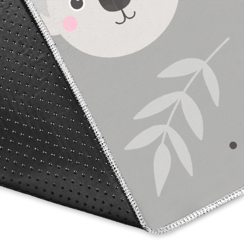 Cute koala leaves pattern Area Rug