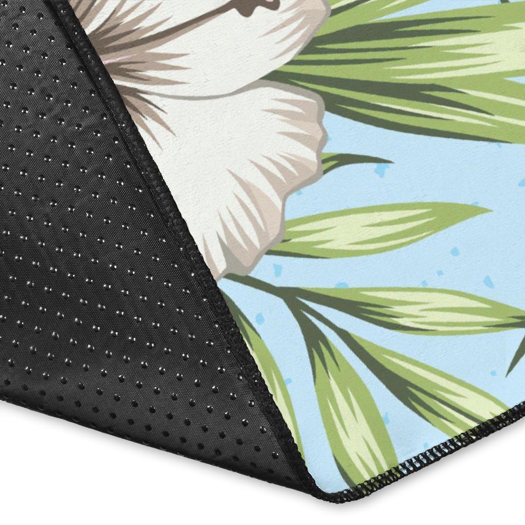 Tropical Flower Pattern Print Design TF05 Area Rugs