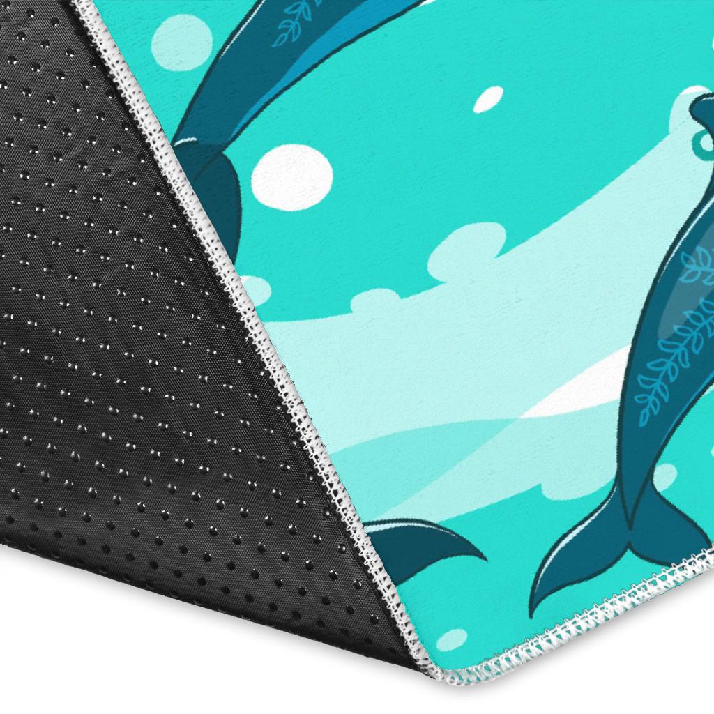 Dolphin sea pattern Area Rug