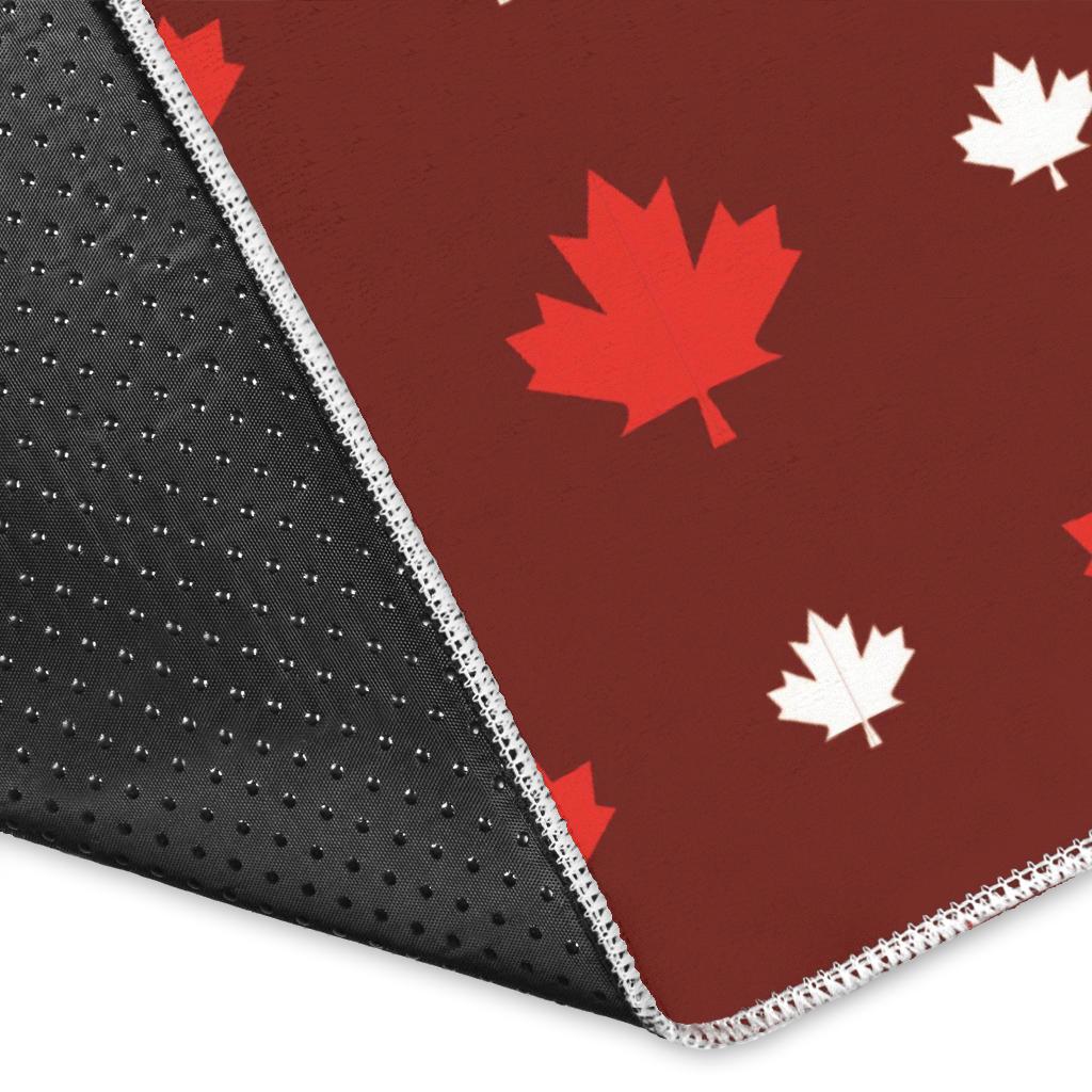 Canadian Maple Leaves Pattern background Area Rug