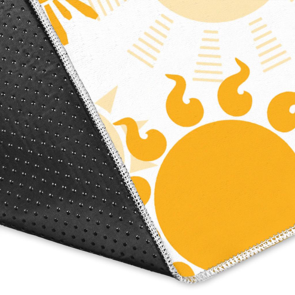 Sun design pattern Area Rug