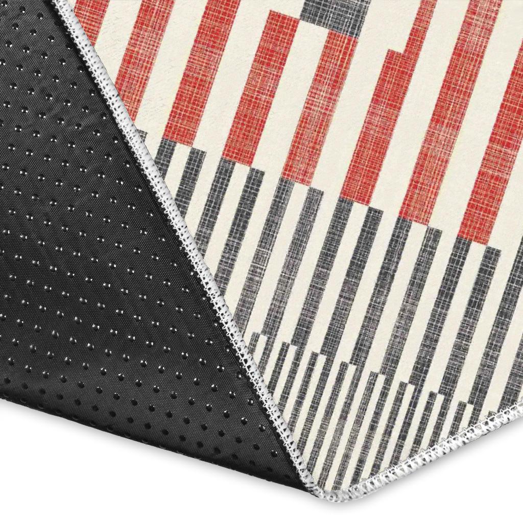 zigzag chevron striped pattern Area Rug