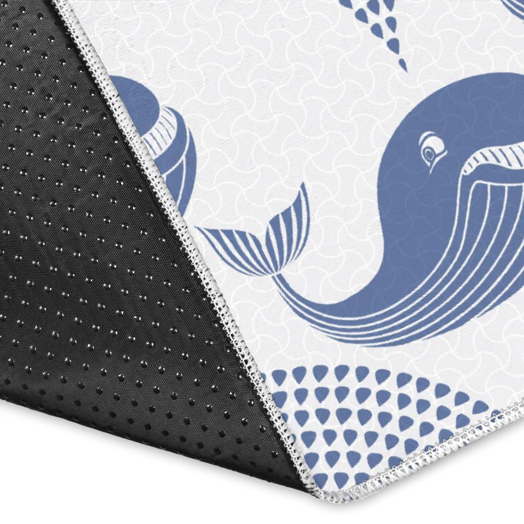 Whale Pattern Area Rug