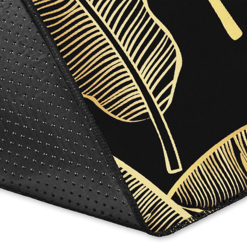 Banana Leaf Pattern Print Design BL07 Area Rugs