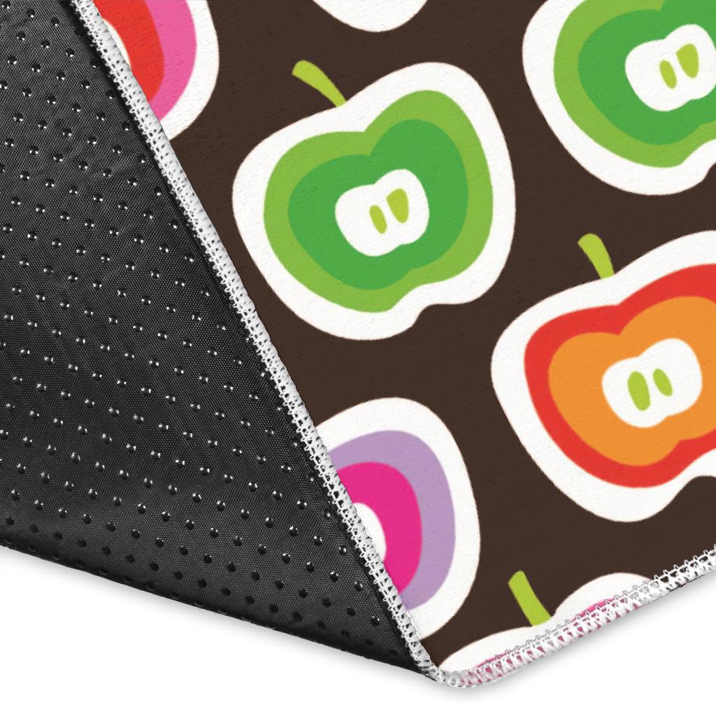 Colorful Apple Pattern Area Rug