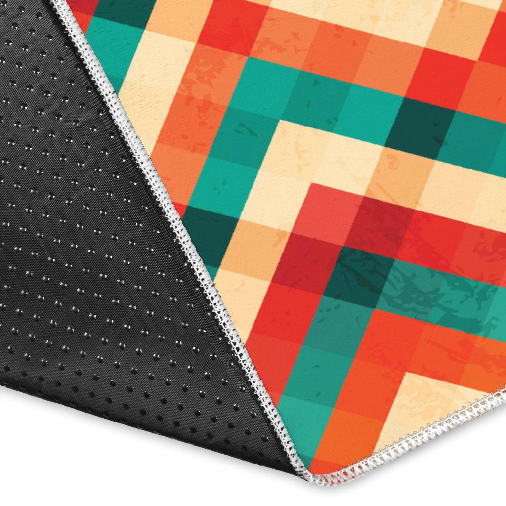 zigzag  chevron colorful pattern Area Rug