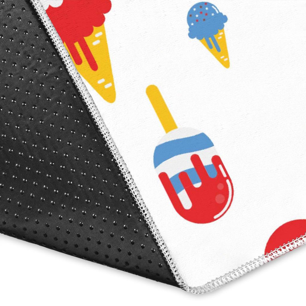 Ice Cream USA Theme Pattern Area Rug