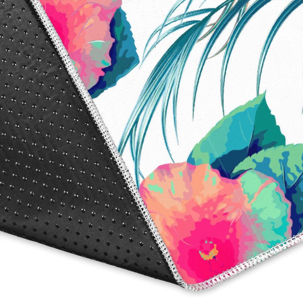 Watermelon Flower Pattern Area Rug
