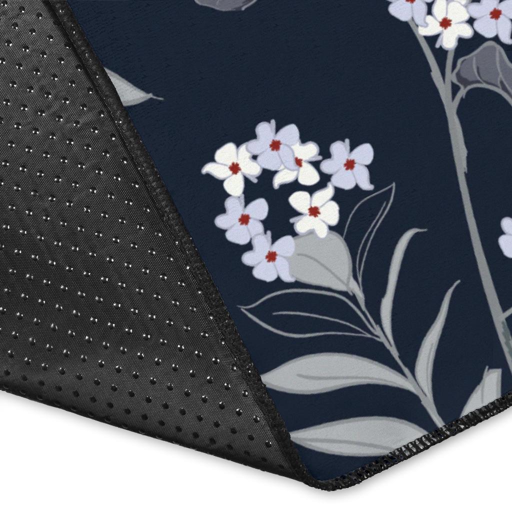 Hydrangea Pattern Print Design HD07 Area Rugs