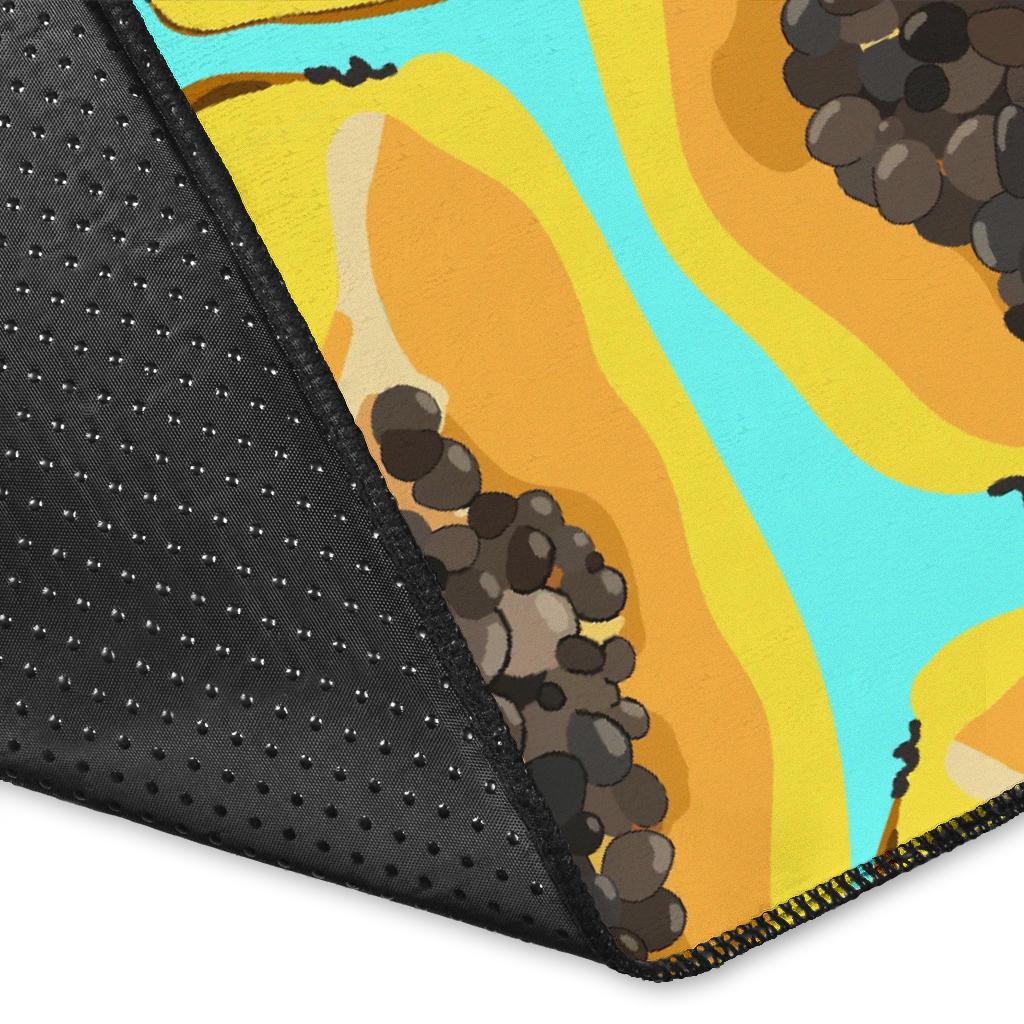 Papaya Pattern Print Design PP03 Area Rugs