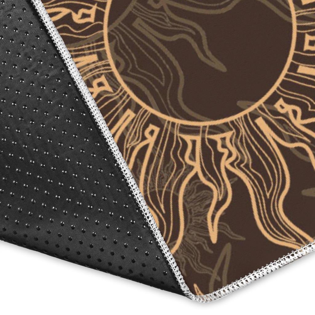 Sun Pattern Theme Area Rug