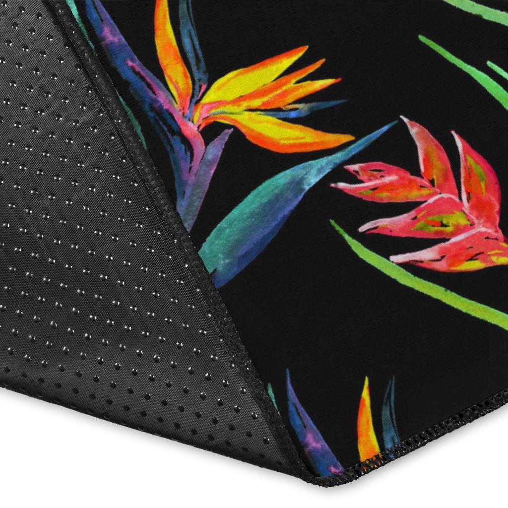 Heliconia Pattern Print Design HL04 Area Rugs