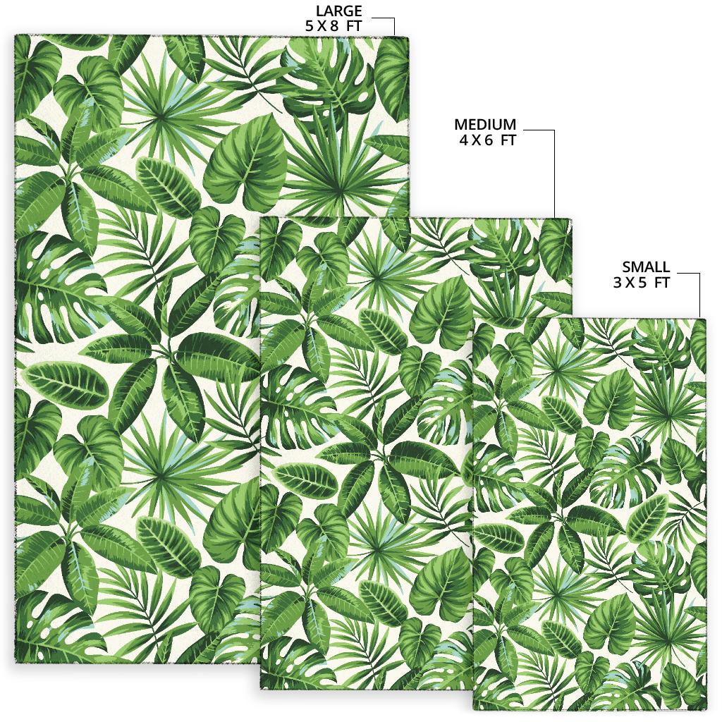 Tropical Flower Pattern Print Design TF013 Area Rugs