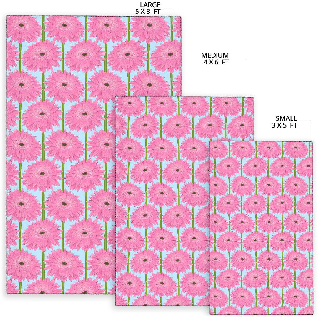 Gerberas Pattern Print Design GB01 Area Rugs