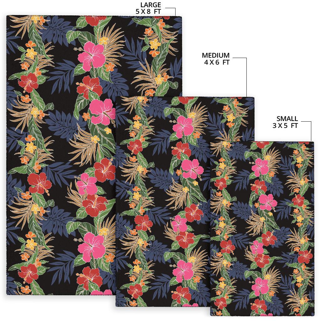 Hawaiian Themed Pattern Print Design H011 Area Rugs