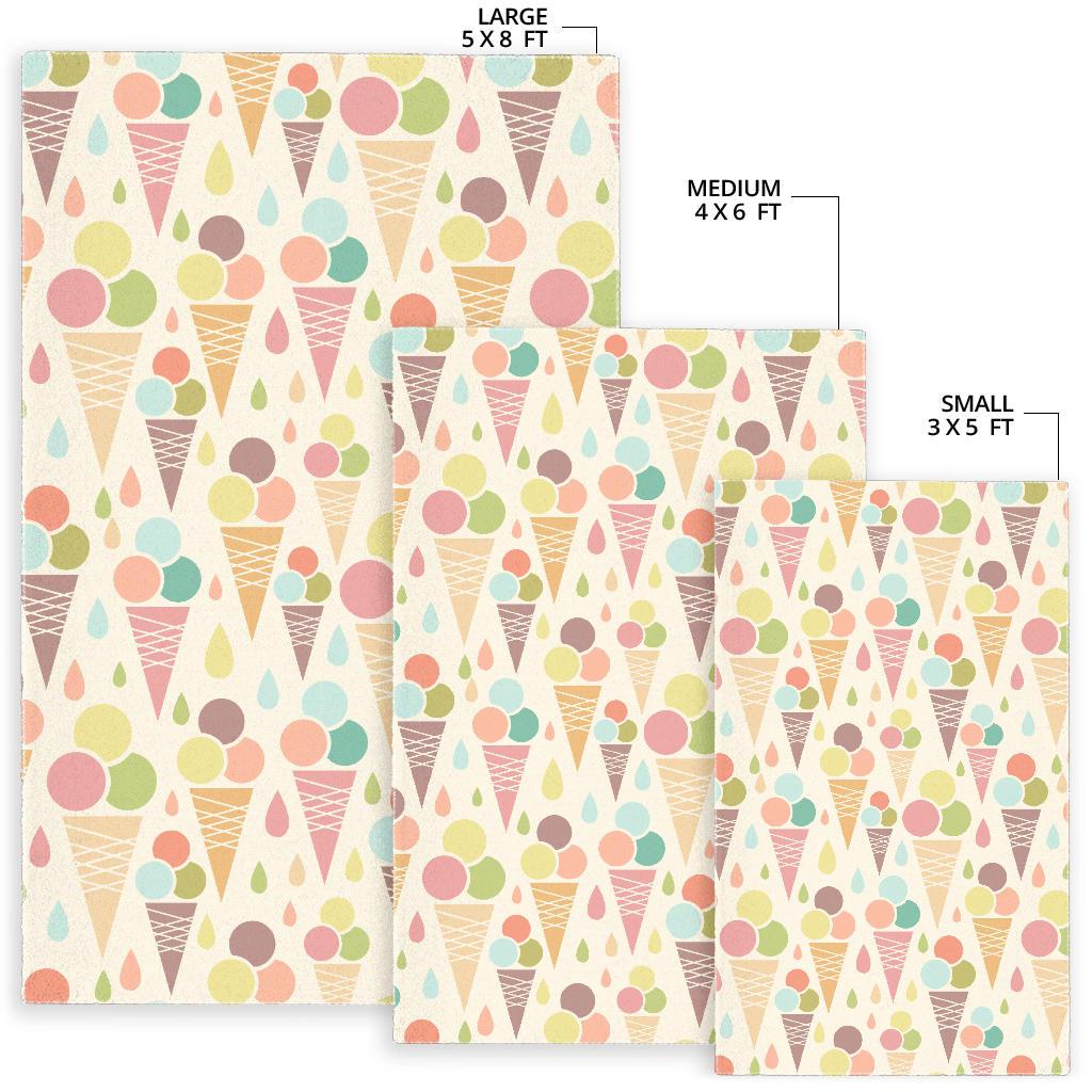 Ice cream cone pattern Area Rug