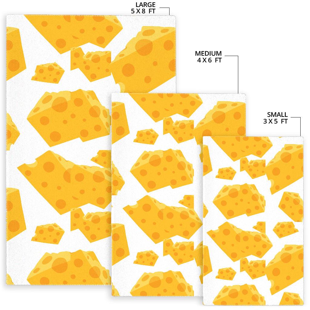 Cheese slice pattern Area Rug