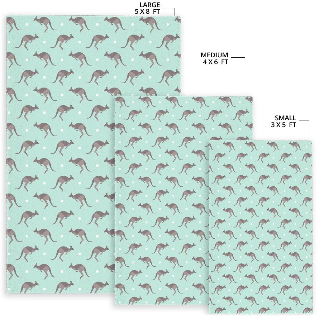 Kangaroo pattern background Area Rug