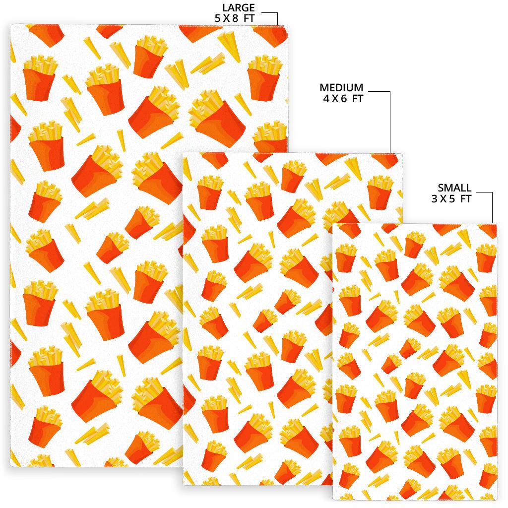 French Fries Pattern Area Rug