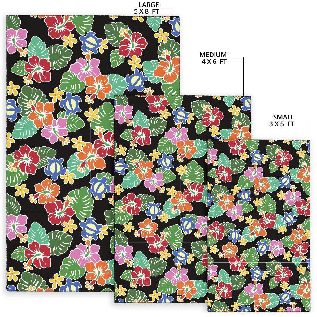 Hawaiian Themed Pattern Print Design H010 Area Rugs