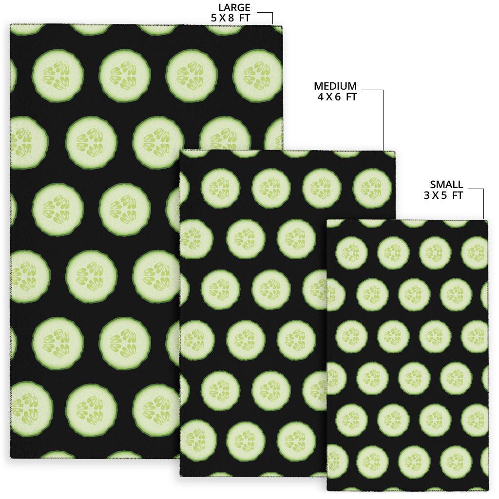Cucumber Pattern Print Design CC02 Area Rugs