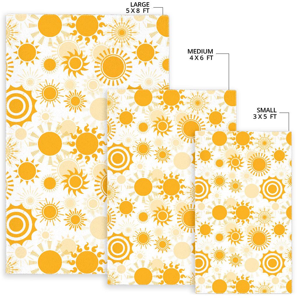 Sun design pattern Area Rug