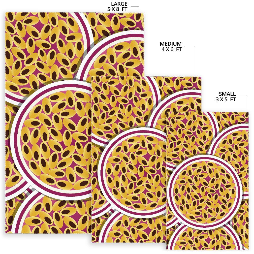 Passion Fruit Seed Pattern Area Rug