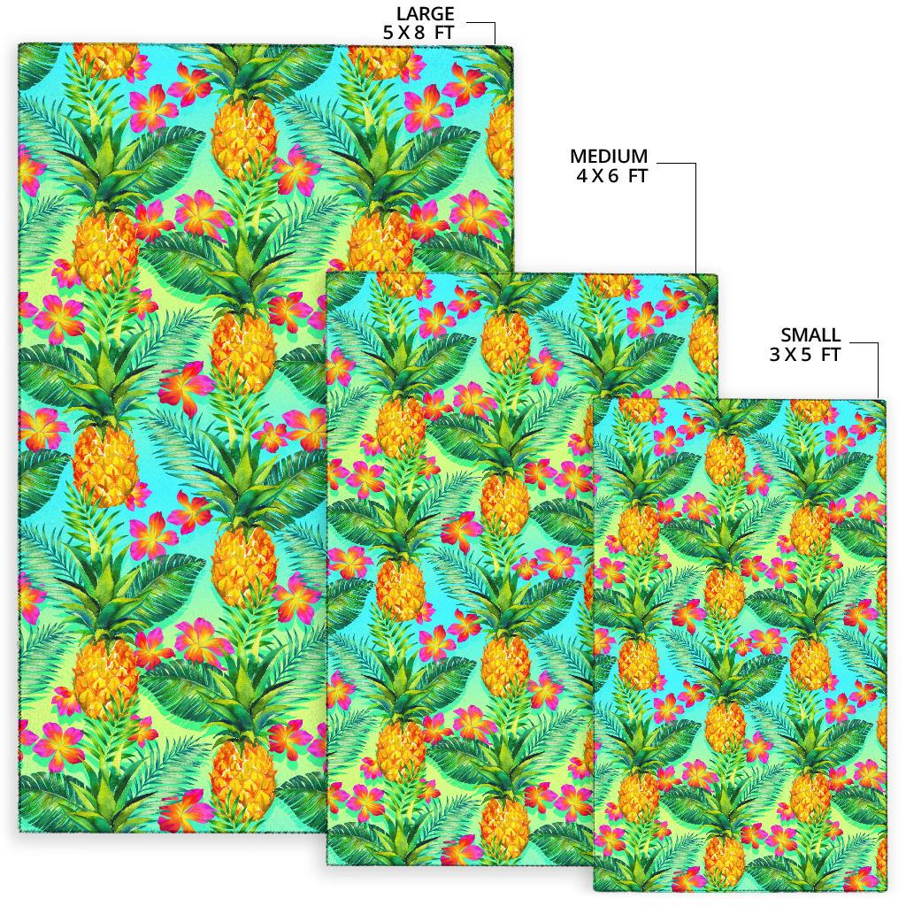 Pineapple Pattern Print Design PP010 Area Rugs