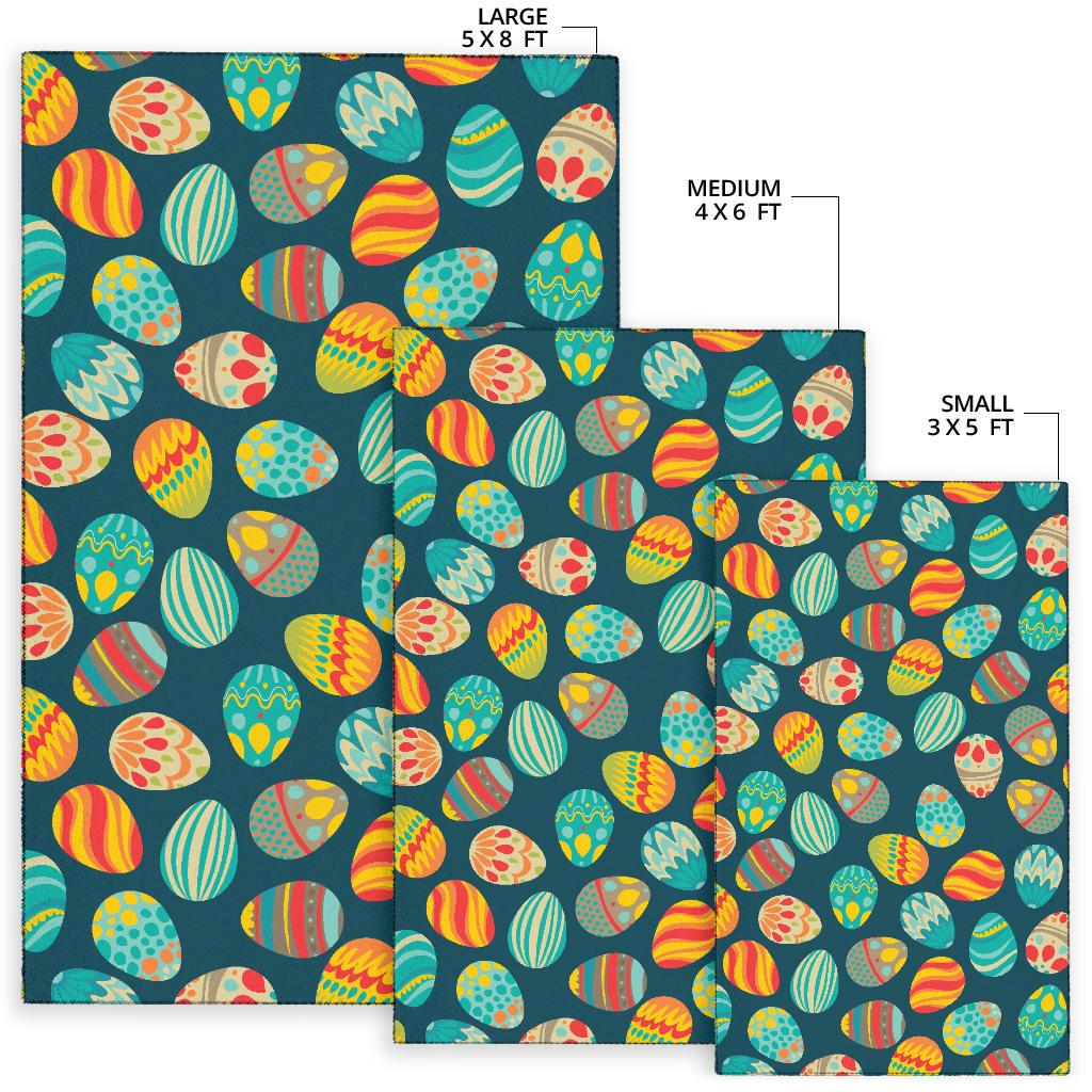 Easter Eggs Pattern Print Design RB09 Area Rugs