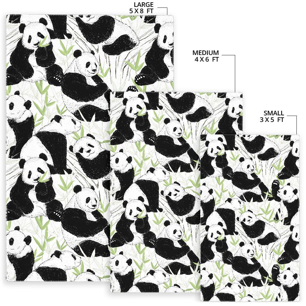 Panda Pattern Area Rug
