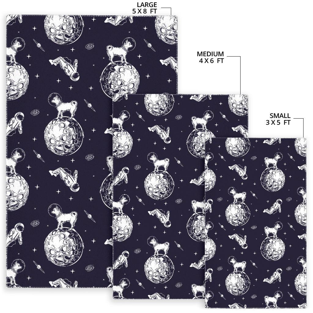 Chihuahua space helmet astronaut pattern Area Rug