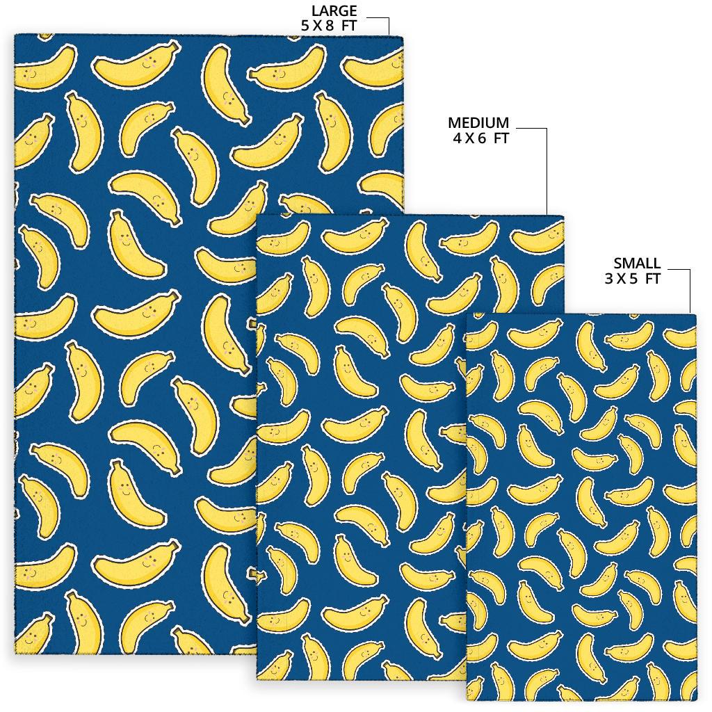 Banana Pattern Print Design BA03 Area Rugs