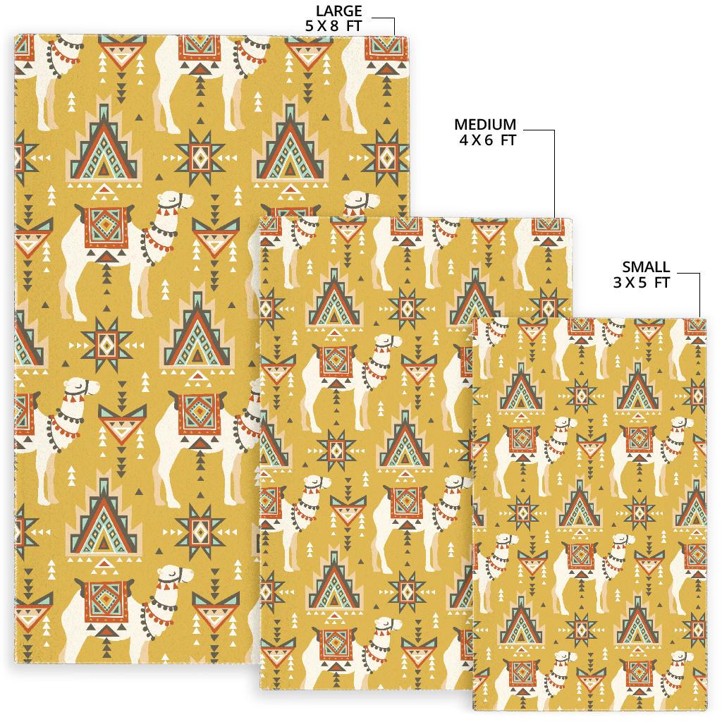 Camels ethnic motif pattern Area Rug