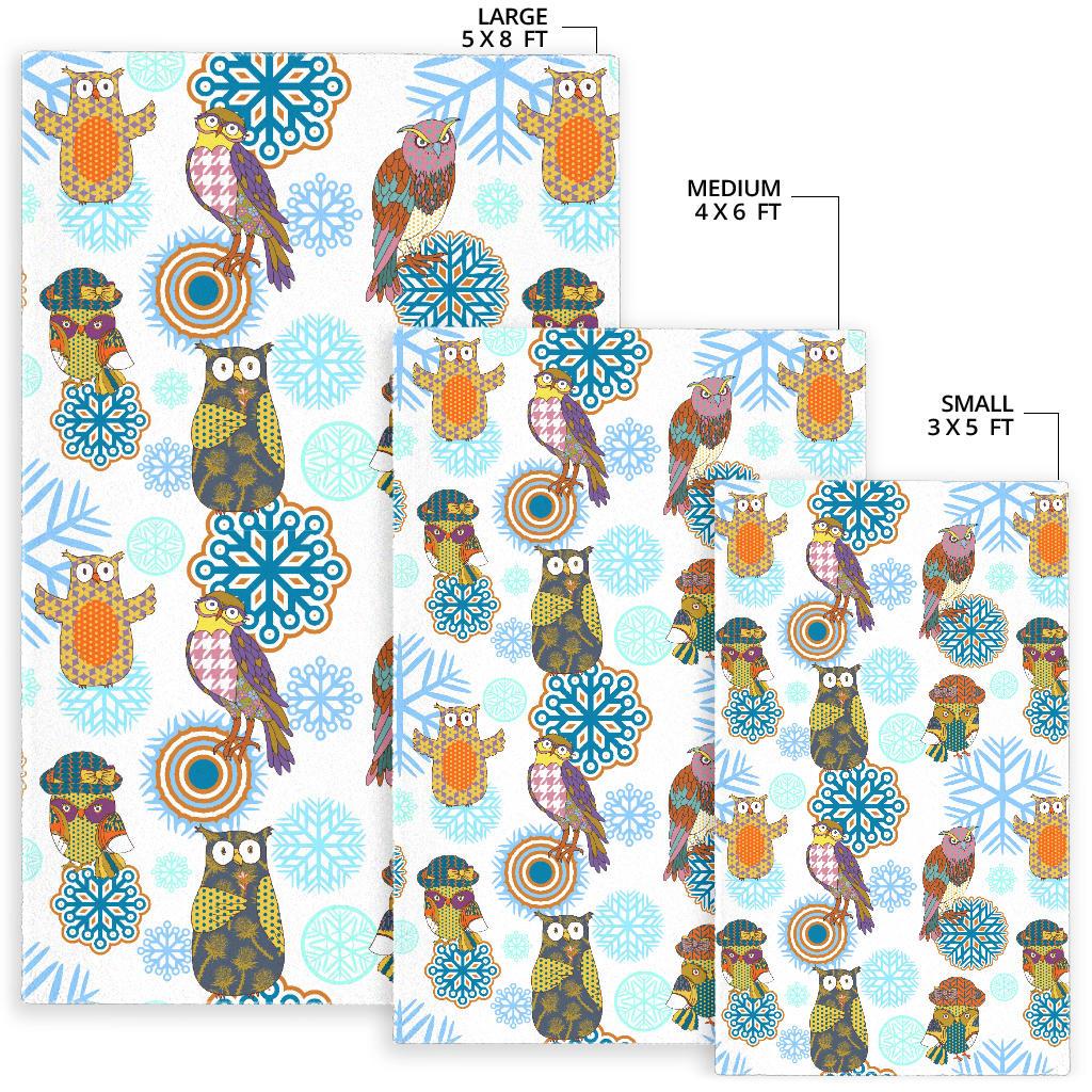 Owl Pattern Area Rug