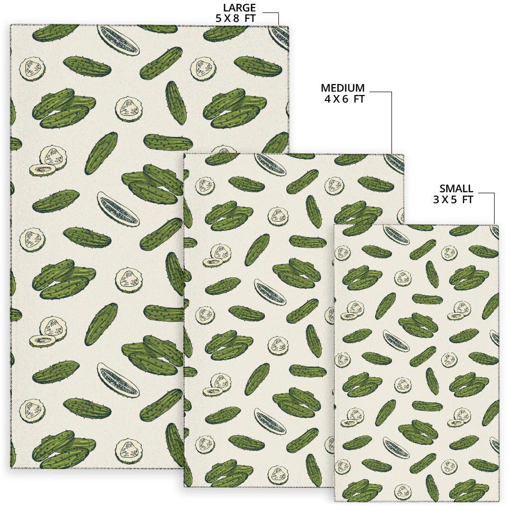 Cucumber Pattern Print Design CC05 Area Rugs