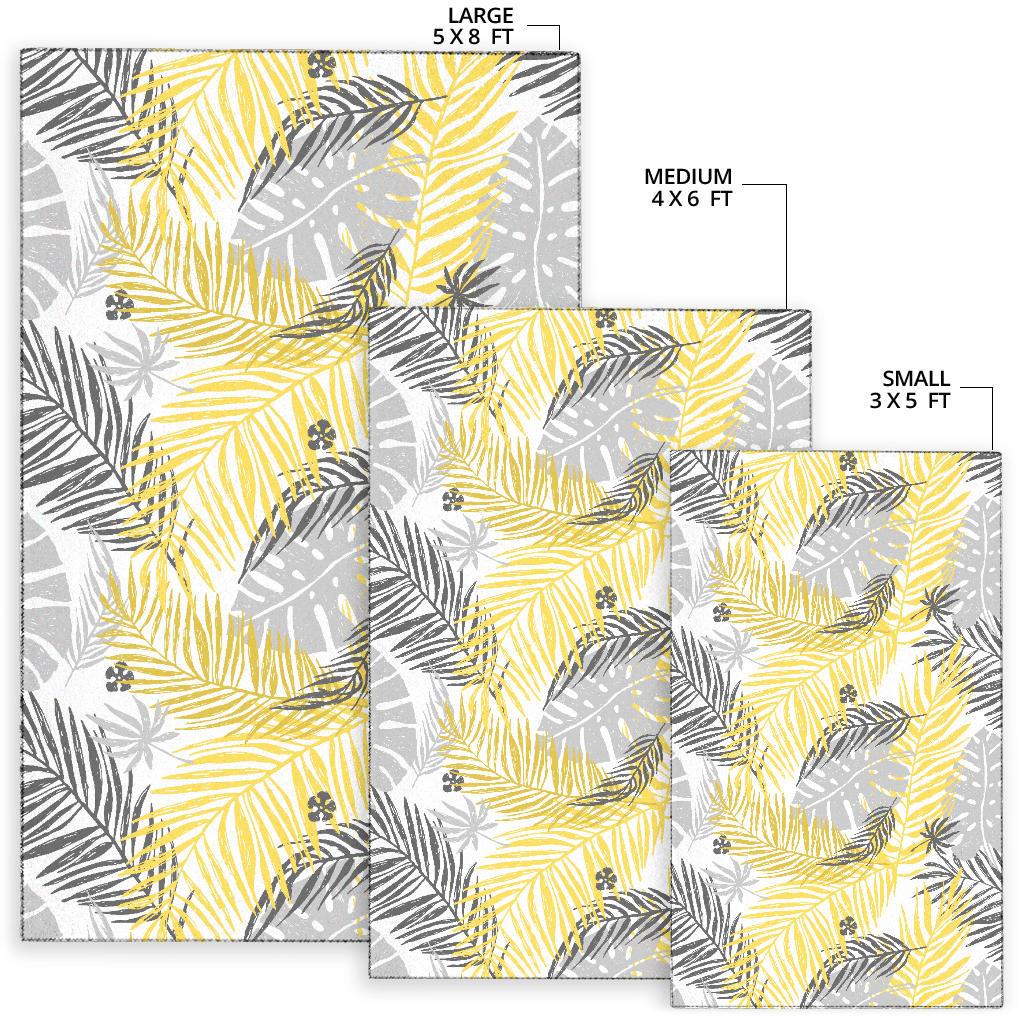 Palm Leaves Pattern Print Design PL012 Area Rugs