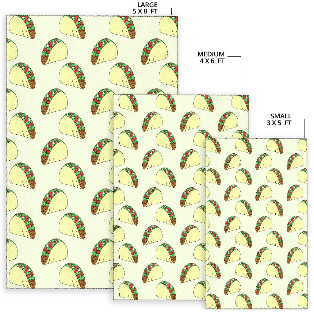 Taco Pattern Print Design TC05 Area Rugs