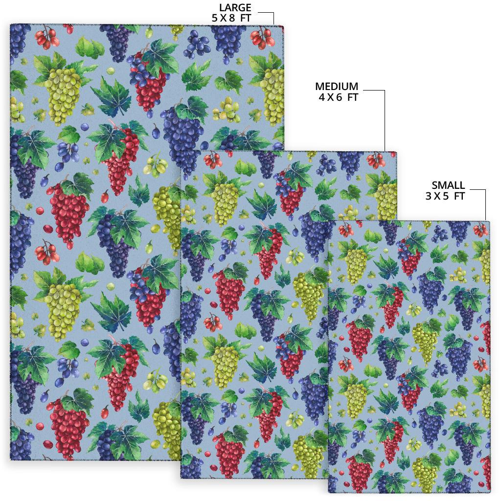 Grape Pattern Print Design GP06 Area Rugs