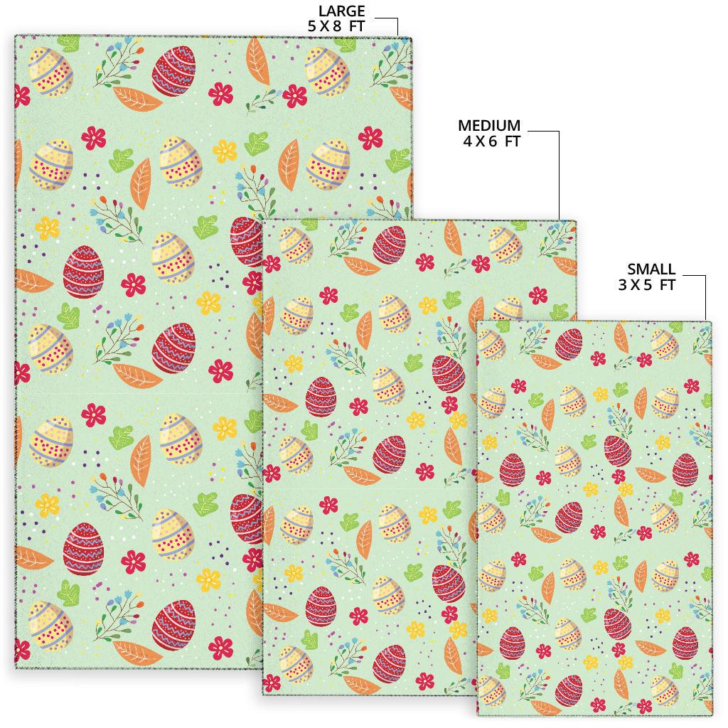 Easter Eggs Pattern Print Design RB07 Area Rugs