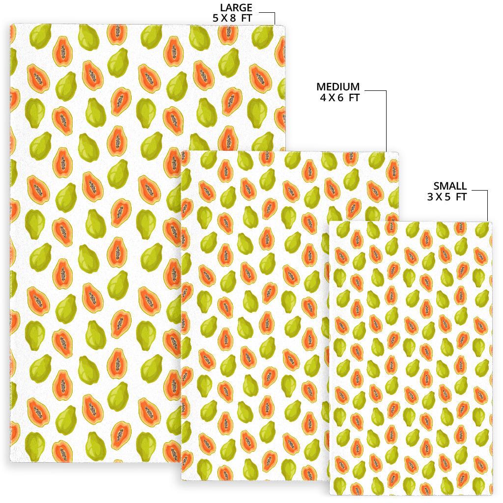 Papaya Pattern Theme Area Rug