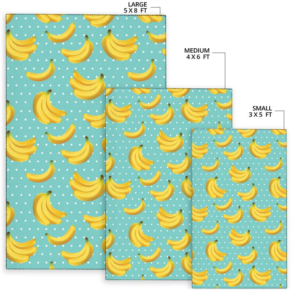 Banana Pattern Print Design BA02 Area Rugs