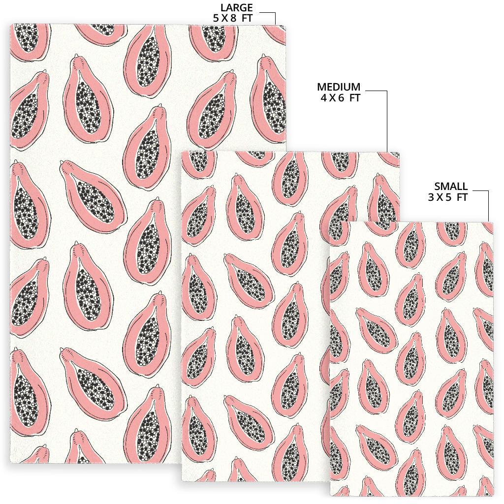 papaya pattern Area Rug