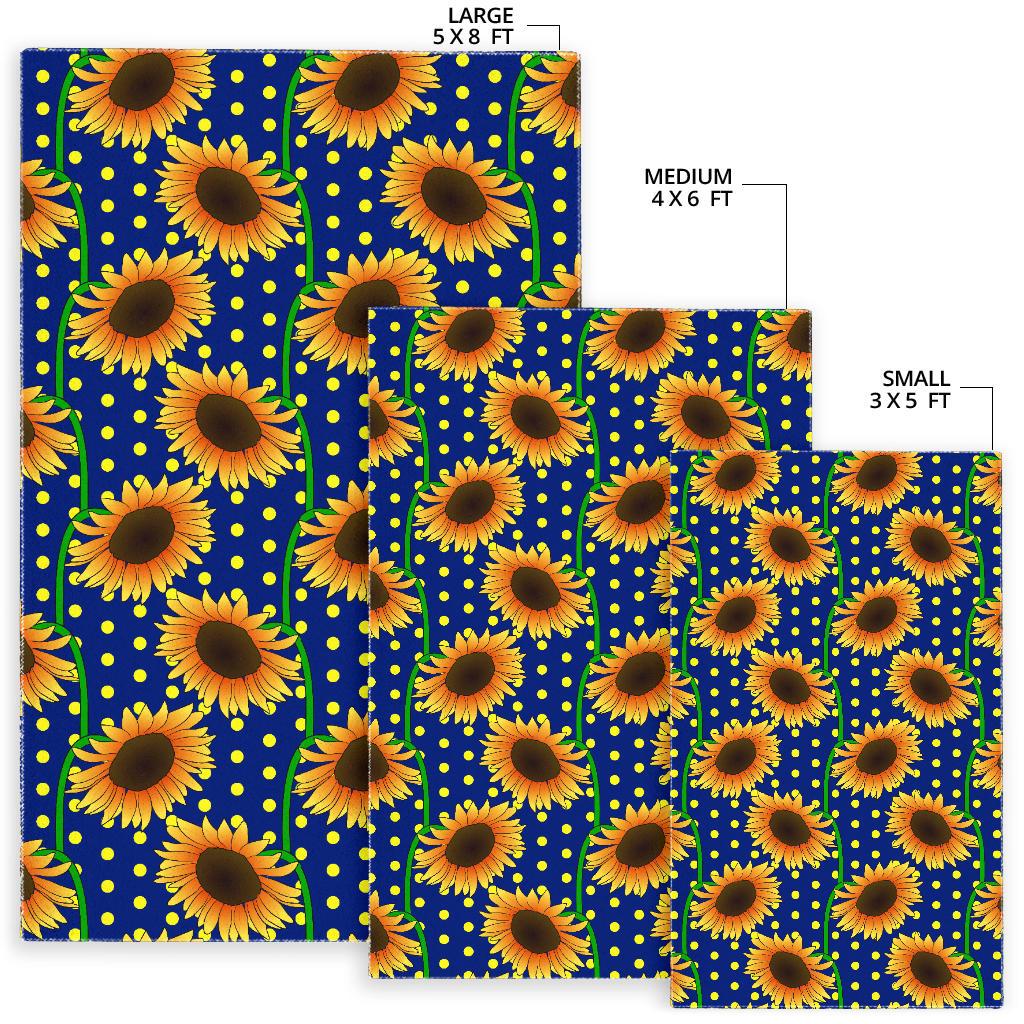 Sunflower Pokka Dot Pattern Area Rug