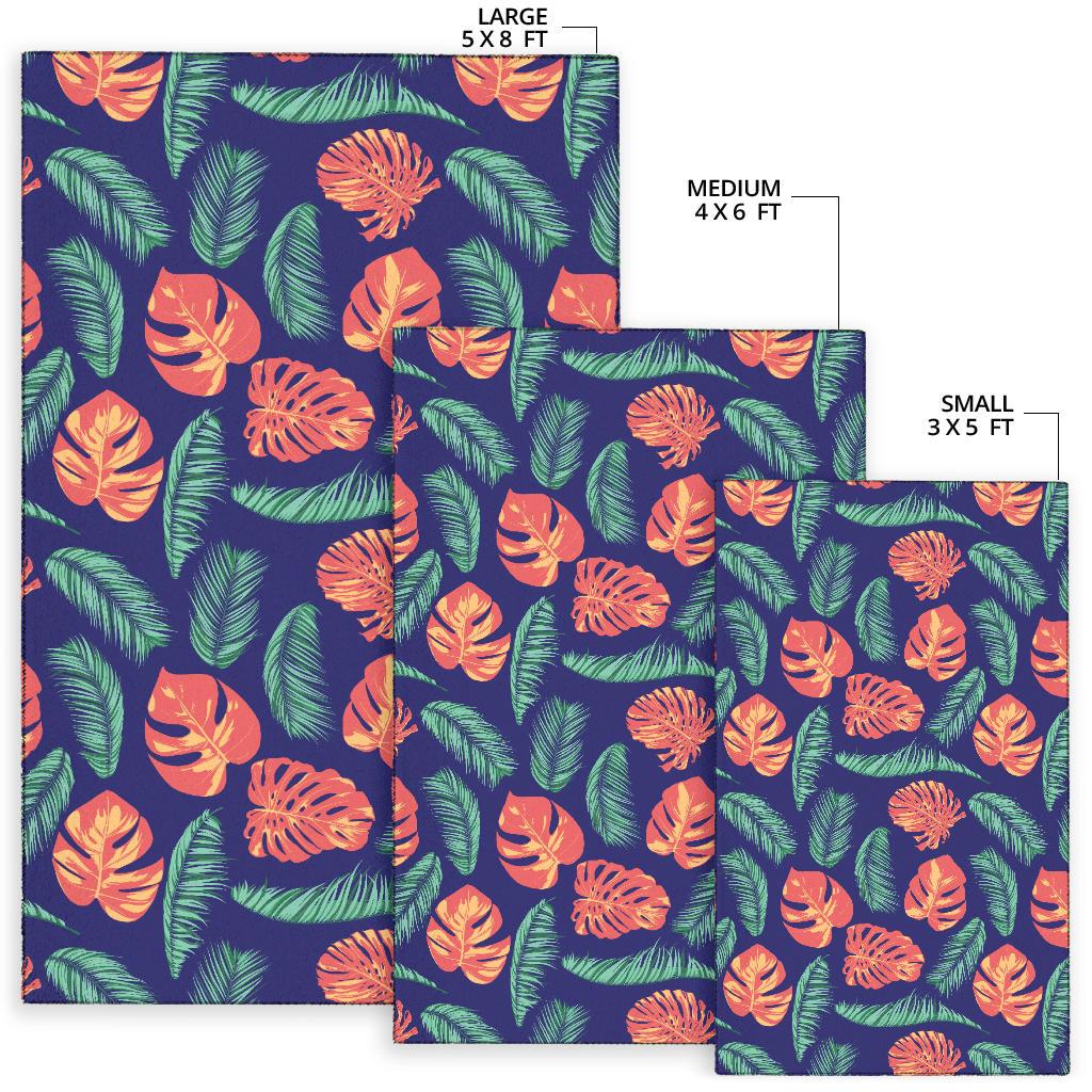 Palm Leaves Pattern Print Design PL011 Area Rugs