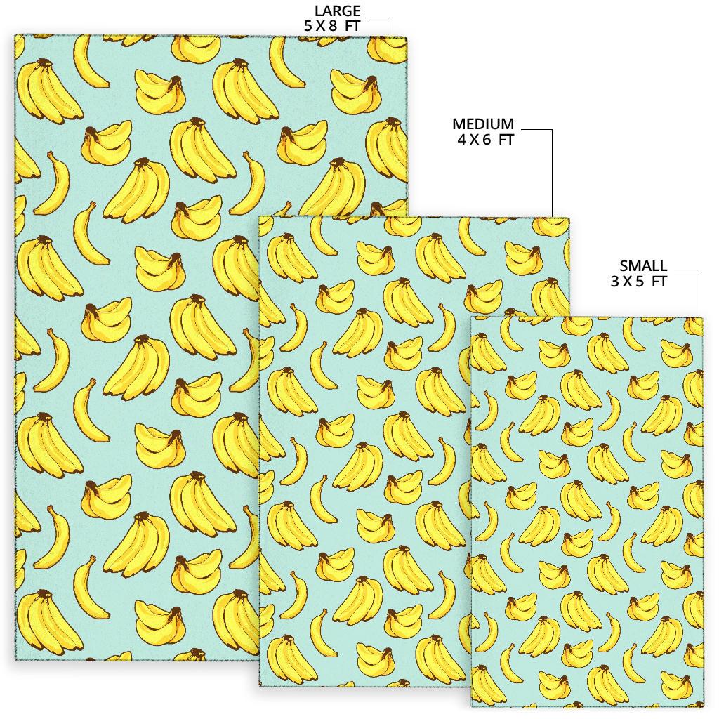 Banana Pattern Print Design BA04 Area Rugs