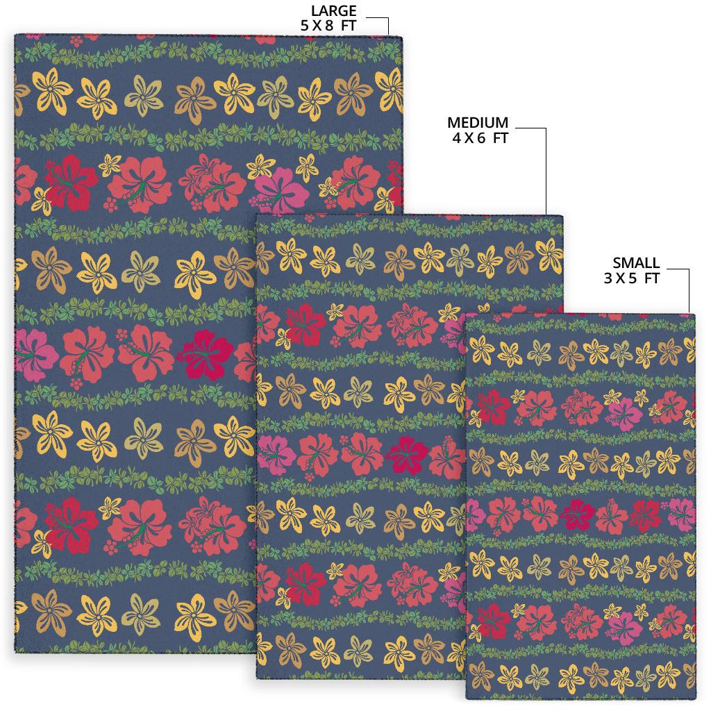 Hawaiian Themed Pattern Print Design H018 Area Rugs