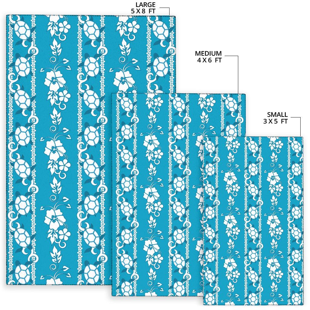 Hawaiian Themed Pattern Print Design H025 Area Rugs